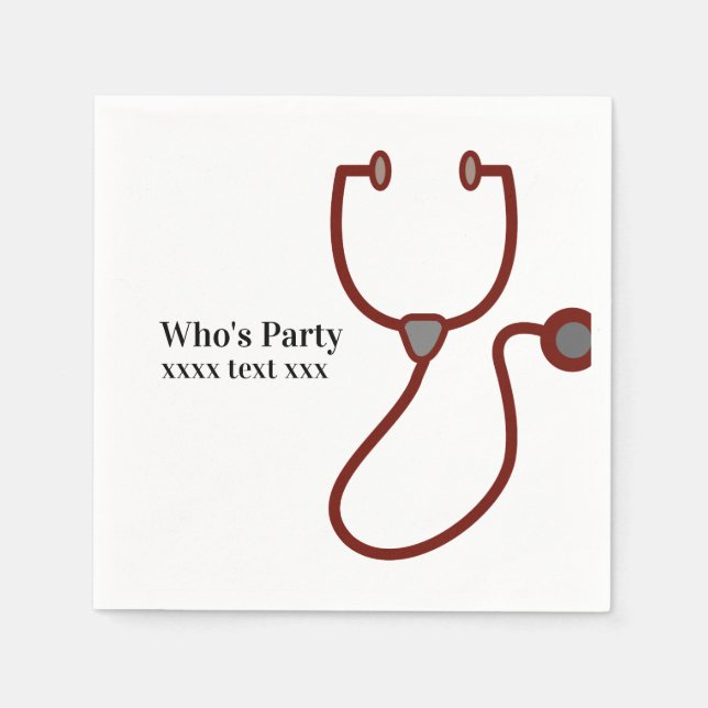 Doctor , Nursing, Medical Napkins (Front)