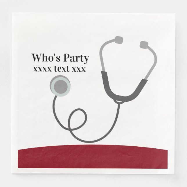 Doctor , Nursing, Medical Paper Dinner Napkins (Front)