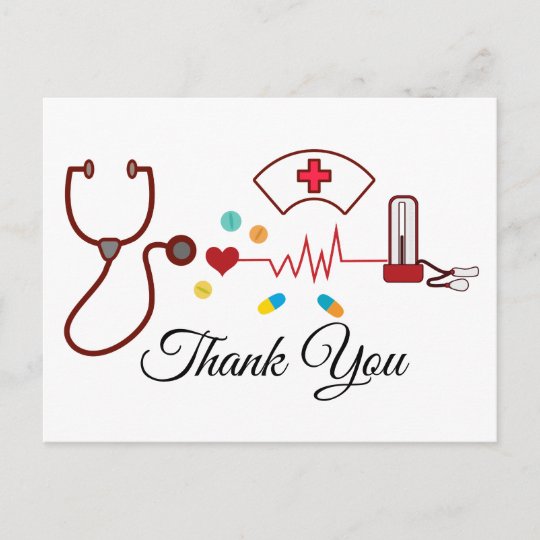 Doctor , Nursing, Medical thank you card | Zazzle.com