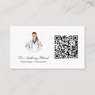 Doctor OBGYN Obstetrician Gynecologist Business Card
