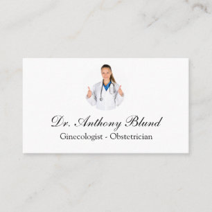 Doctor obstetrician gynecologist OBGYN Business Card