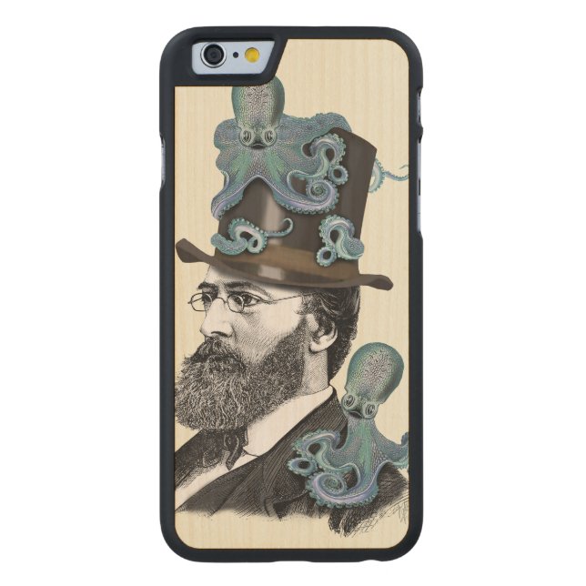 Doctor Octopus 2 Carved Wood iPhone Case (Back)