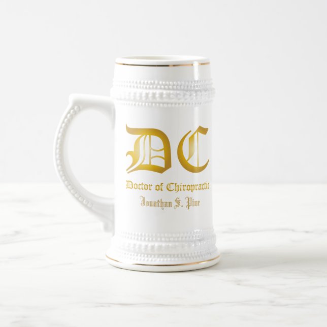 Doctor of Chiropractic Personalized Stein (Left)