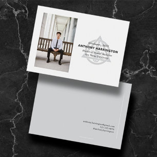 Doctor of Denistry Black Gray Announcement