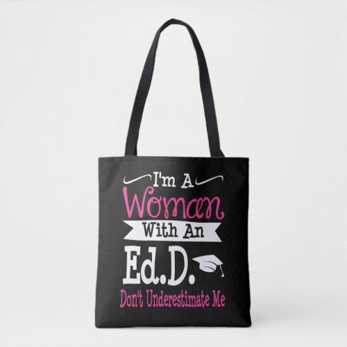 Doctor of Education EdD Graduation Gift Her Women Tote Bag