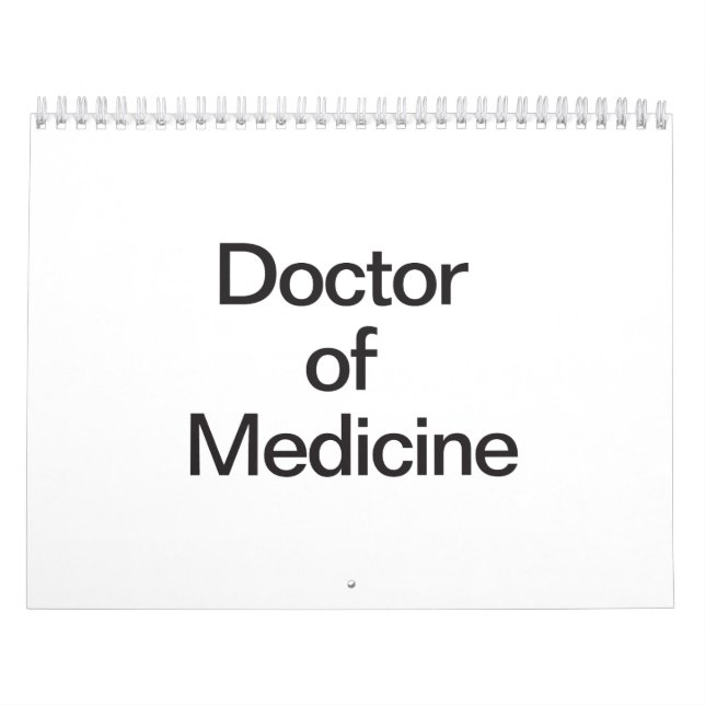 Doctor of Medicine Calendar (Cover)