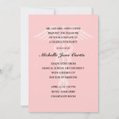 Doctor of Medicine MD Pink Graduation Party Invite (Back)