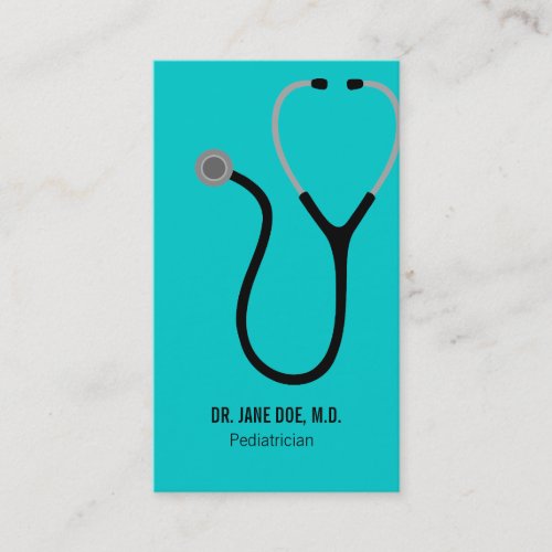Doctor of Medicine MD _ Stethoscope Business Card