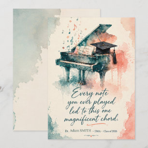 Doctor of Musical Arts Graduation Custom Holiday Card