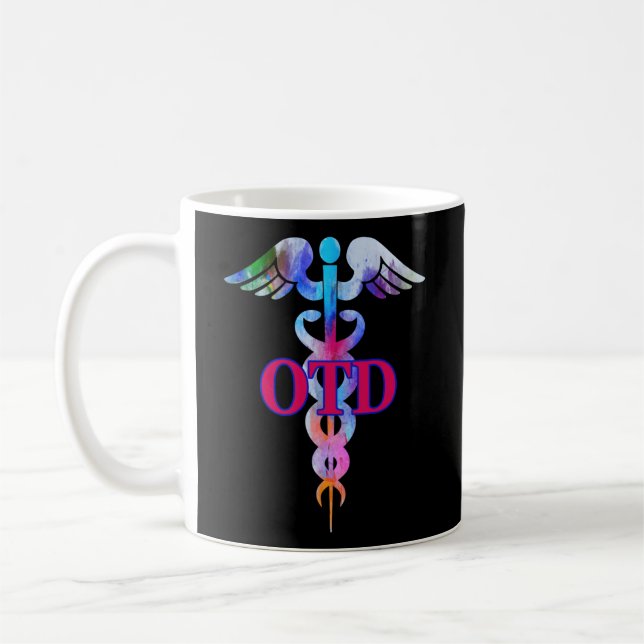 Doctor Of Occupational Therapy Otd Caduceus Gradua Coffee Mug (Left)