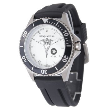 Doctor Of Optometry Personalized Custom Watch by colorjungle at Zazzle