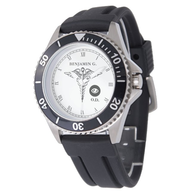 Doctor of Optometry Personalized Custom Watch (Angled)