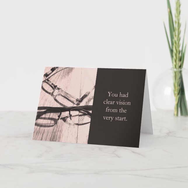 Doctor of Optometry Vision Graduation Card (Front)