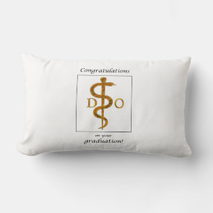Doctor of Osteopathy Graduation Congratulations Lumbar Pillow