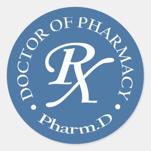 Doctor of Pharmacy Classic Round Sticker