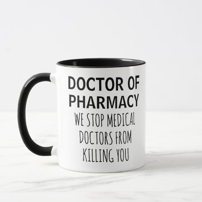 Doctor of Pharmacy Gift Future Pharmacist graduate Mug (Left)