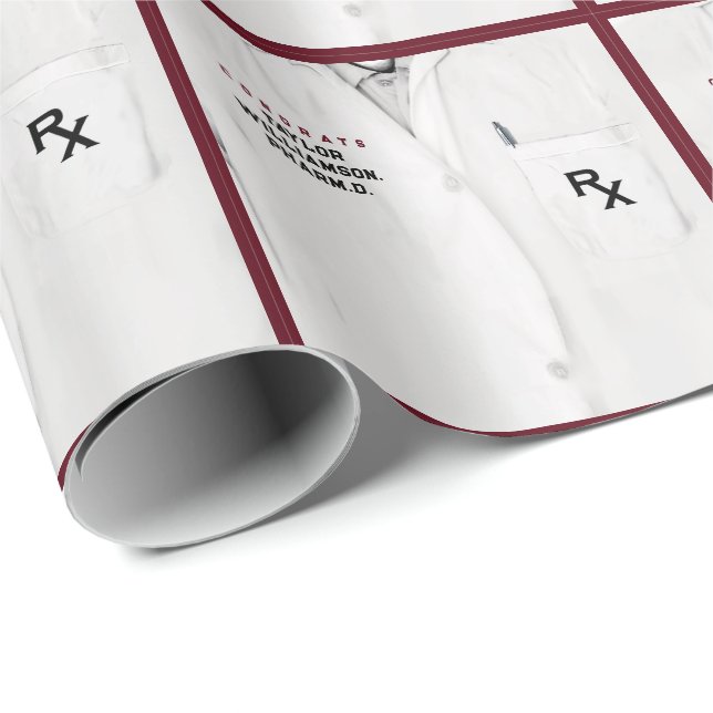 Doctor of Pharmacy Graduation Gifts Wrapping Paper (Roll Corner)