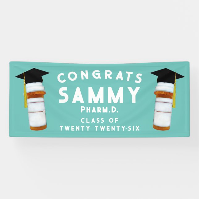 Doctor of Pharmacy Pharmacist Congrats Banner (Horizontal)