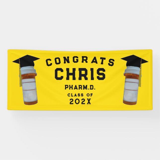 Doctor of Pharmacy Pharmacist Congrats Banner (Horizontal)