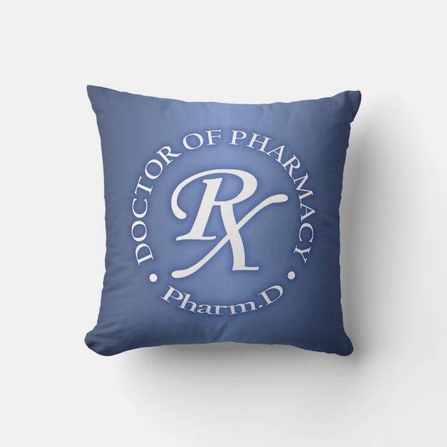 Doctor of Pharmacy Throw Pillow (Front)