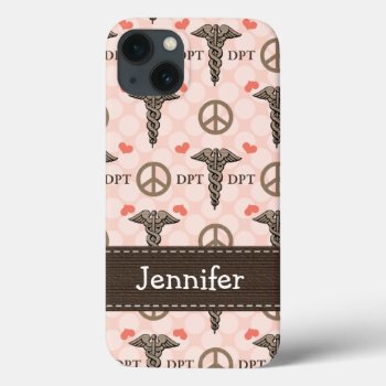 Doctor Of Physical Therapy Caduceus Iphone 13 Case by cutecases at Zazzle