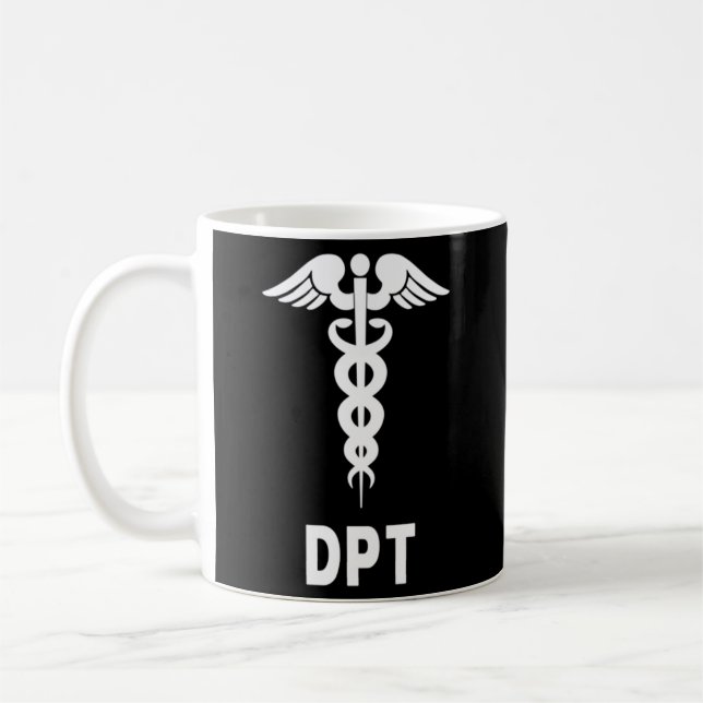 Doctor Of Physical Therapy Dpt Caduceus Symbol Coffee Mug (Left)