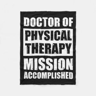 Doctor of physical therapy graduation dpt grads dp fleece blanket