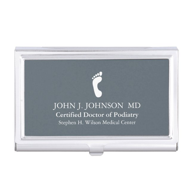 Doctor of PodiatryPersonalized Business Card Case (Front)