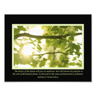 Doctor of the Future Quote 11" x 8.5" Photo Print