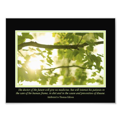 Doctor of the Future Quote 11" x 8.5" Photo Print