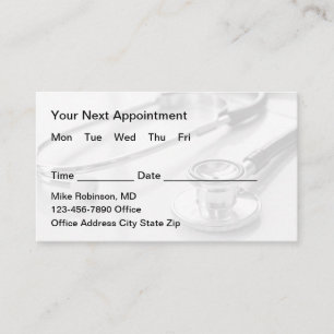 Doctor Office Appointment  Business Cards Design