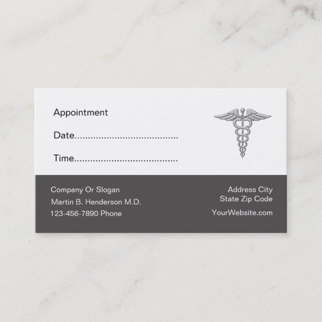 Doctor Office Appointment Card (Front)