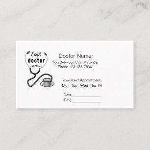 Doctor Office Appointment Card Personalized