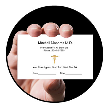 Doctor Office Appointment Cards by Luckyturtle at Zazzle