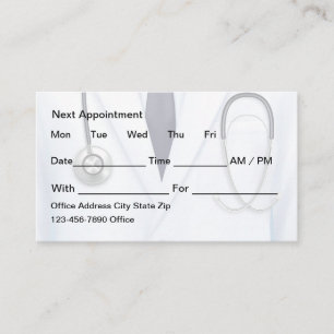 Doctor Office Appointment Cards Bulk Budget
