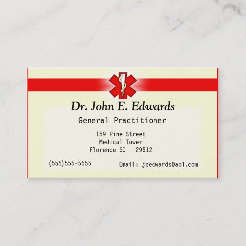 Doctor Office Business Card