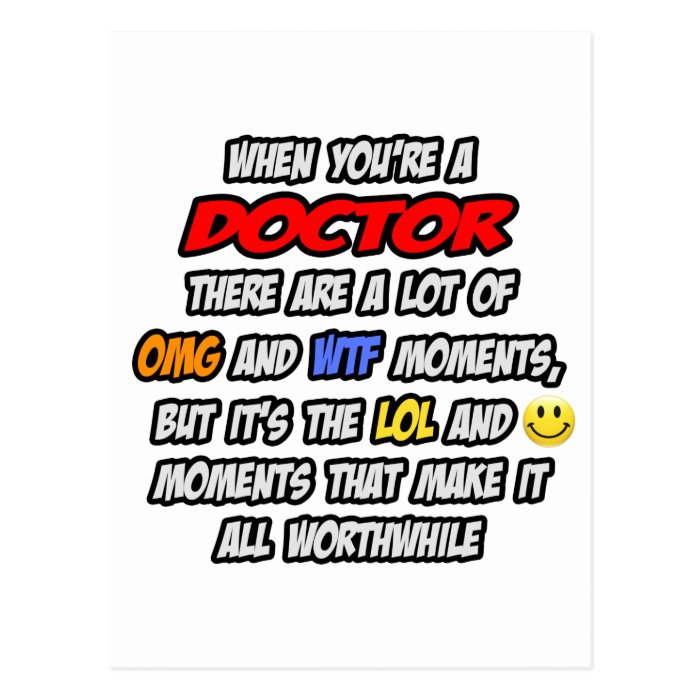 Doctor  OMG WTF LOL Post Cards