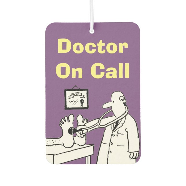 Doctor On Call Car Air Freshener (Front)