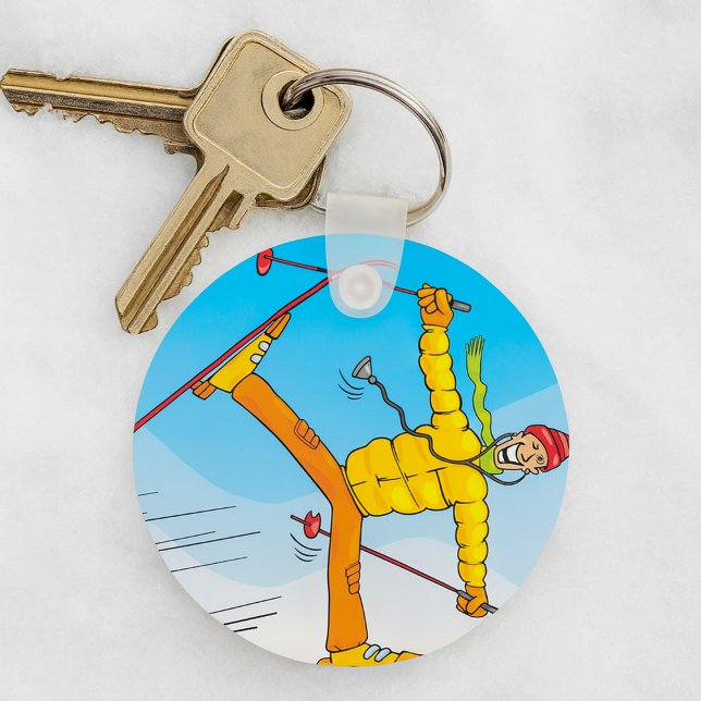 Doctor On Skis Keychain (Creator Uploaded)