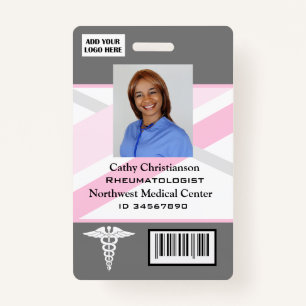 Doctor or nurse Name Badge Scanner Code