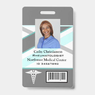 Doctor or nurse Name Badge Scanner Code