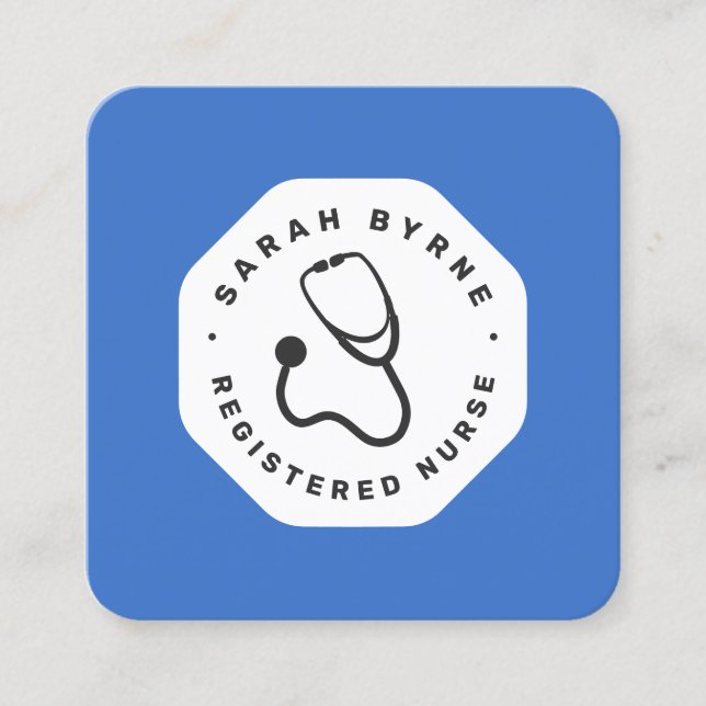 Doctor or Nurse Stethoscope  Business Card (Front)