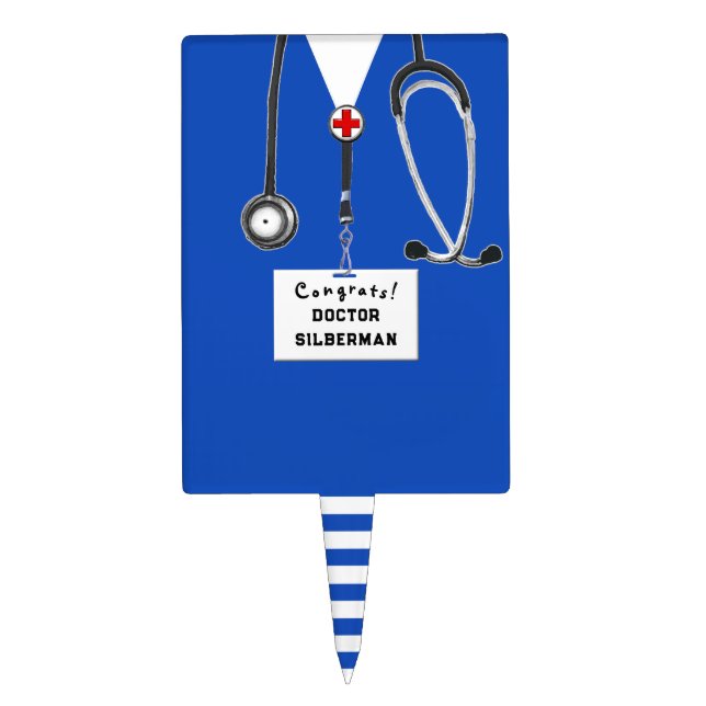 Doctor Party Cake Topper (Front)