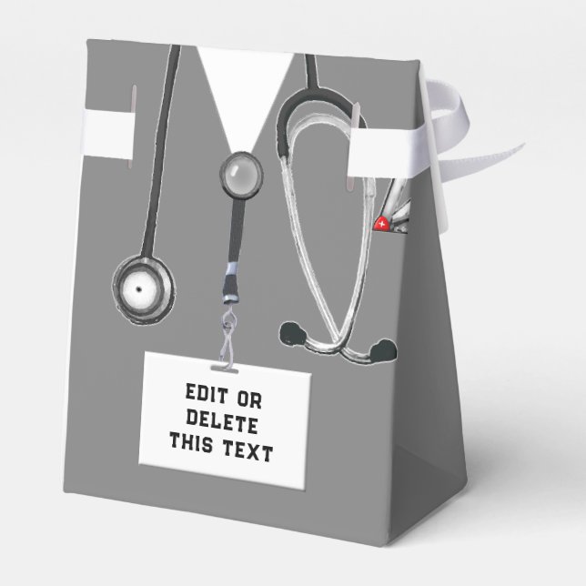 Doctor Party Favor Box (Back Side)