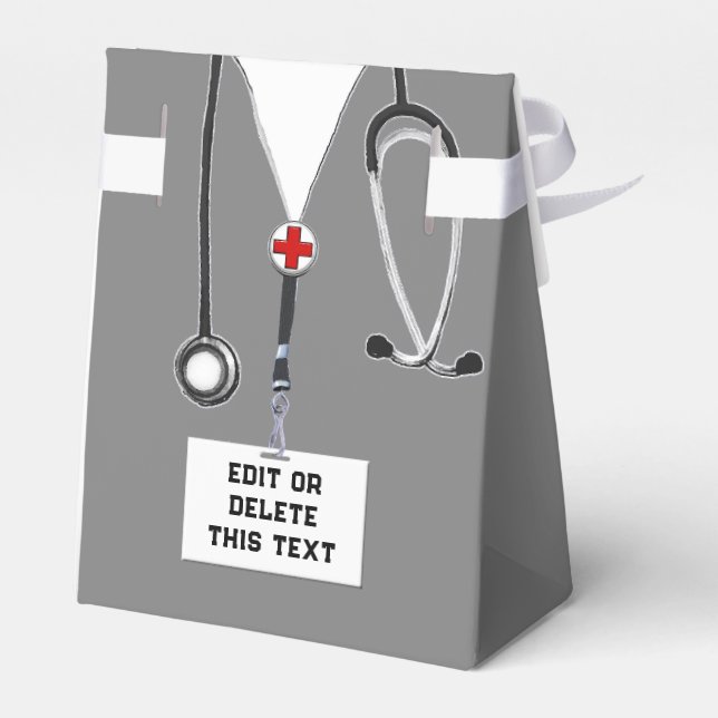 Doctor Party Favor Box (Back Side)