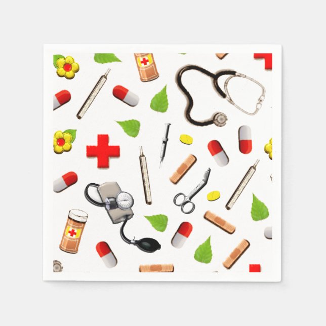 Doctor Party Paper Napkins (Front)