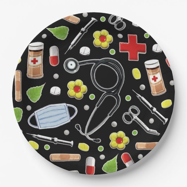 Doctor Party Paper Plates (Front)