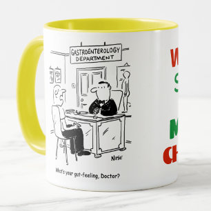Doctor & Patient - Gut Feeling - Christmas Gift Mug