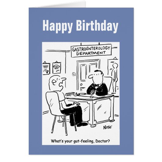 Doctor & Patient in Doctor's Surgery - Gut Feeling Cards (Front)