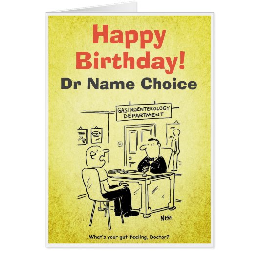 Doctor & Patient in Doctor's Surgery - Gut Feeling Cards (Front)